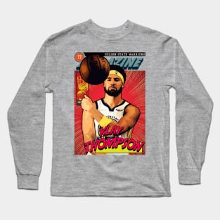 Klay Thompson - Comics Magazine Retro 90s Long Sleeve T-Shirt